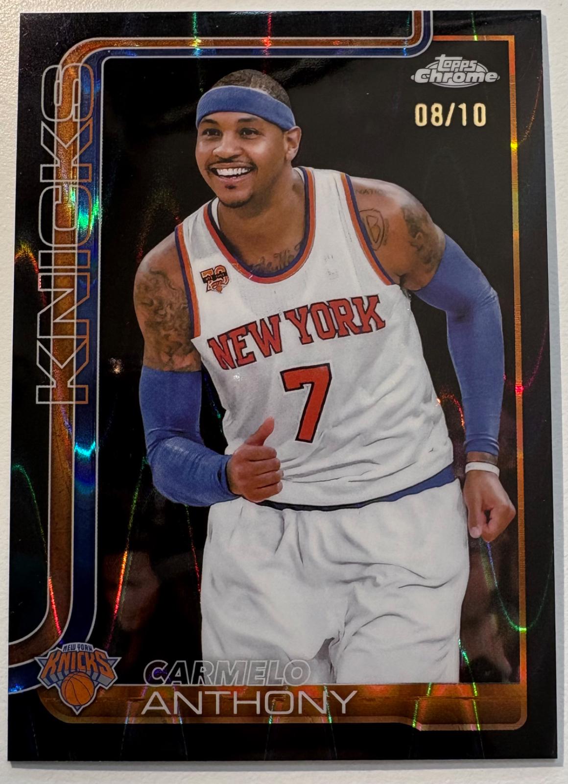Carmelo Anthony [RayWave Black Refractor] #248