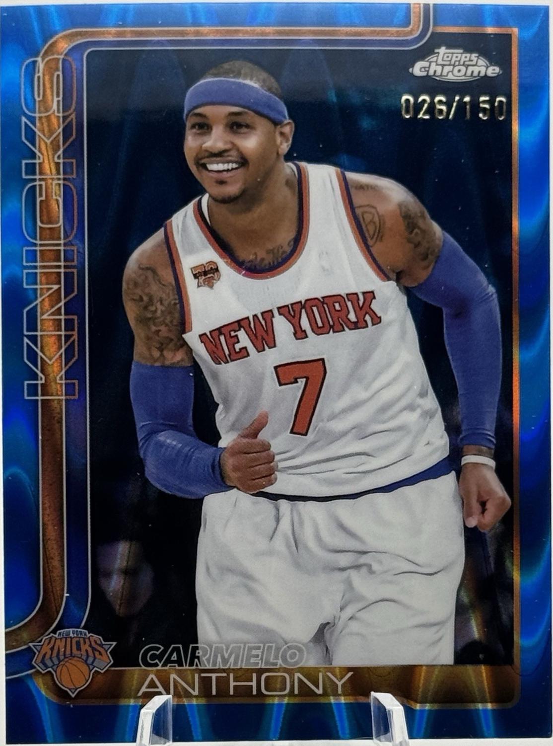 Carmelo Anthony [RayWave Blue Refractor] #248