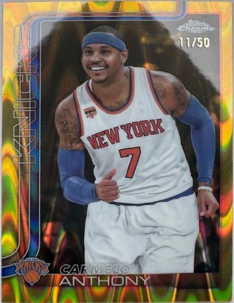 Carmelo Anthony [RayWave Gold Refractor] #248
