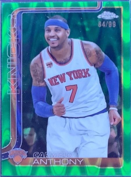 Carmelo Anthony [RayWave Green Refractor] #248