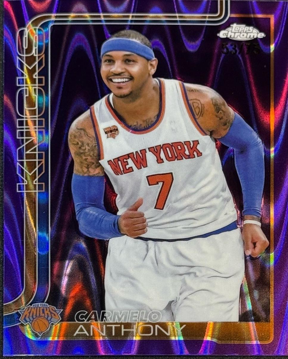 Carmelo Anthony [RayWave Purple Refractor] #248