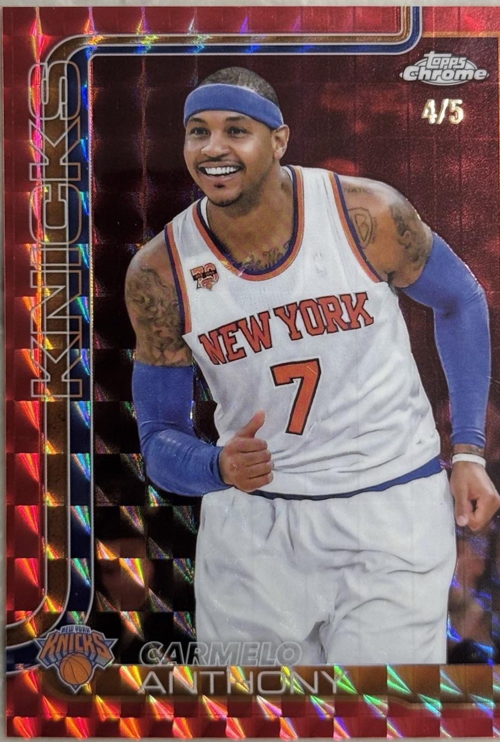 Carmelo Anthony [Red Geometric Refractor] #248