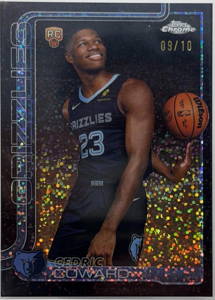 Cedric Coward [Black Basketball Refractor] #261