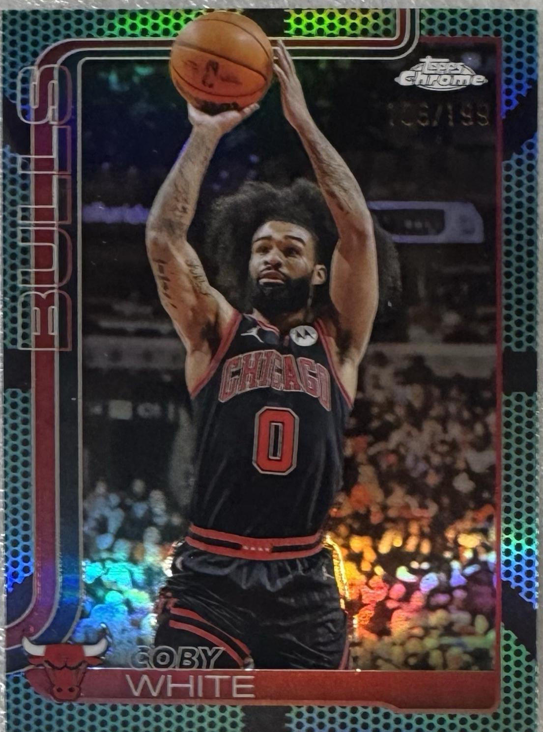 Coby White [Green Basketball Refractor] #80