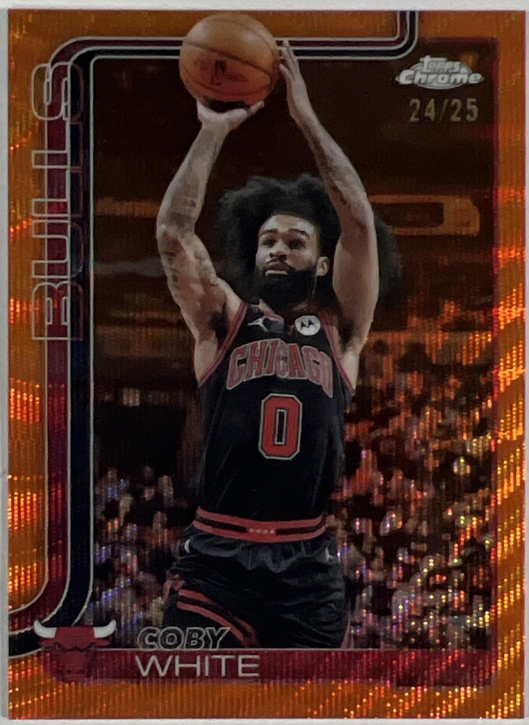 Coby White [Orange Basketball Refractor] #80