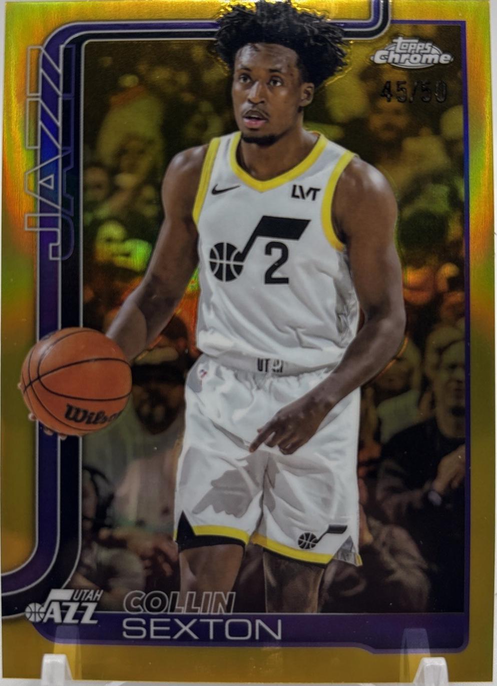 Collin Sexton [Gold Basketball Refractor] #210