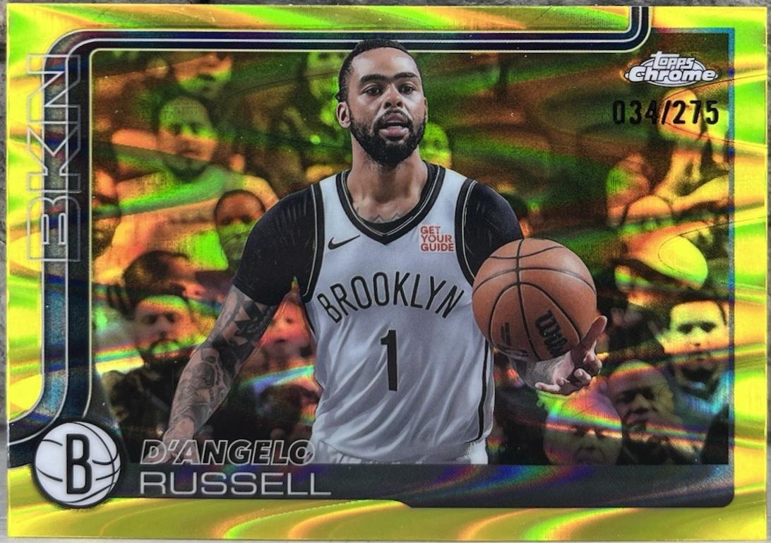 D'Angelo Russell [RayWave Yellow Refractor] #79