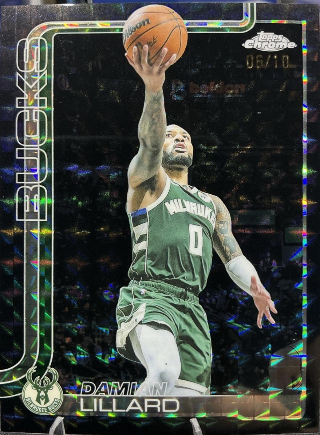 Damian Lillard [Black Geometric Refractor] #153