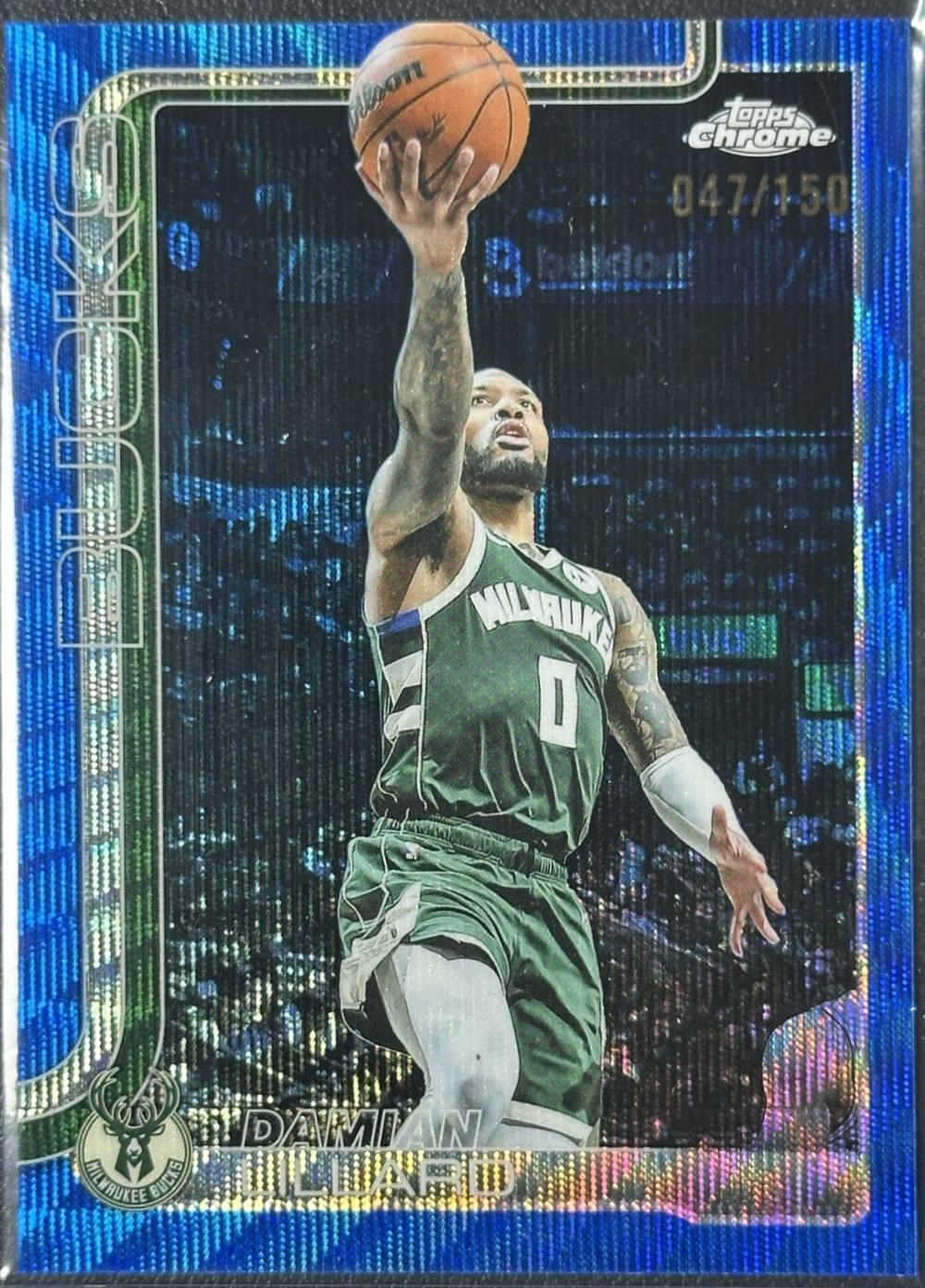 Damian Lillard [Blue Wave Refractor] #153