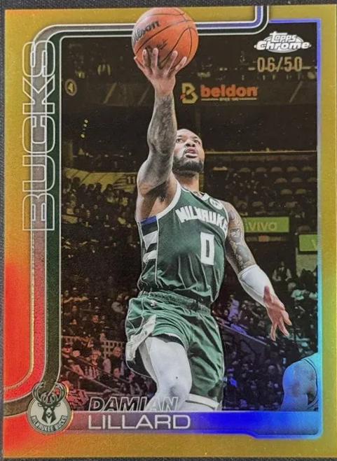 Damian Lillard [Gold Basketball Refractor] #153