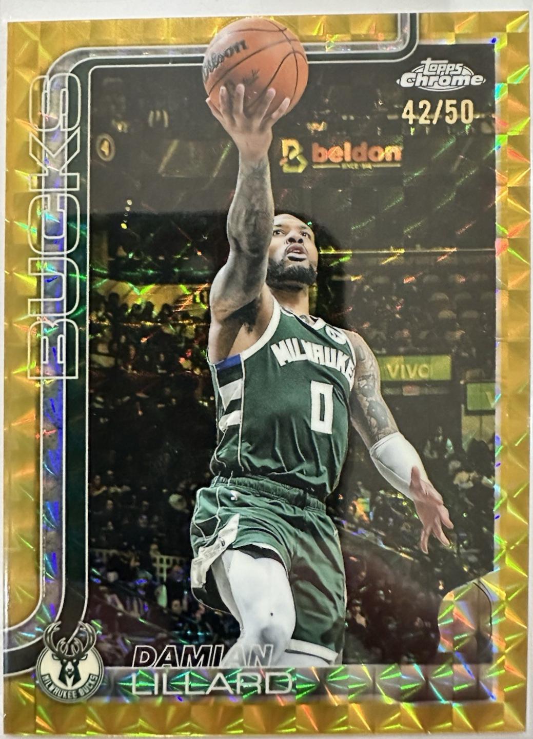 Damian Lillard [Gold Geometric Refractor] #153