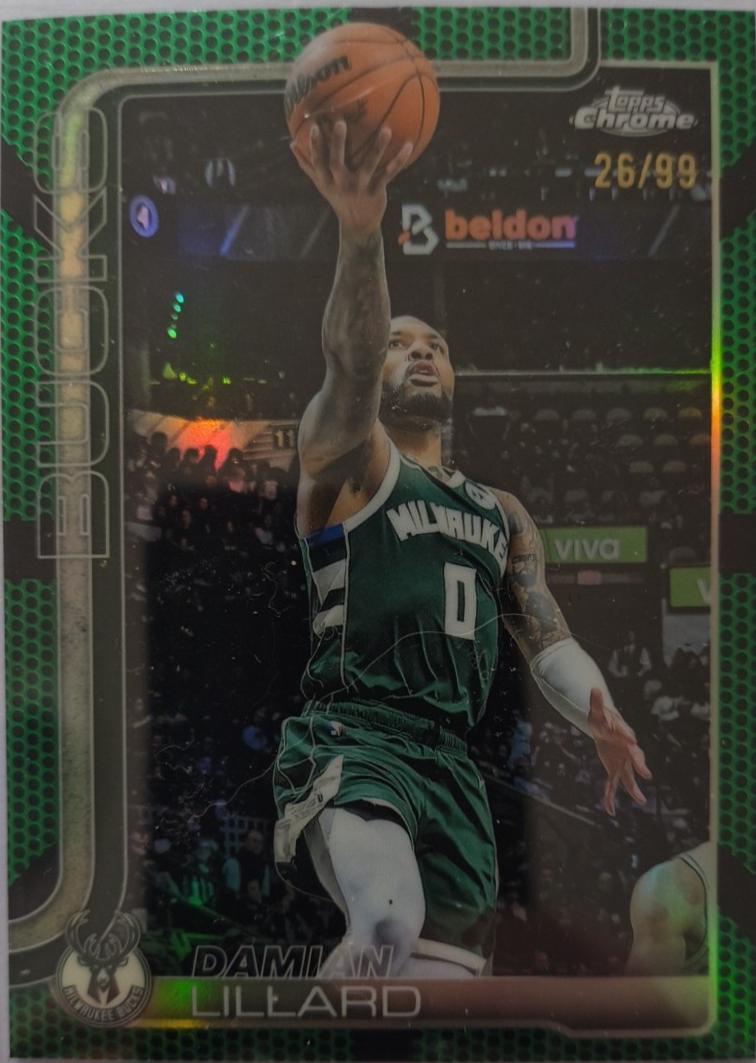 Damian Lillard [Green Basketball Refractor] #153