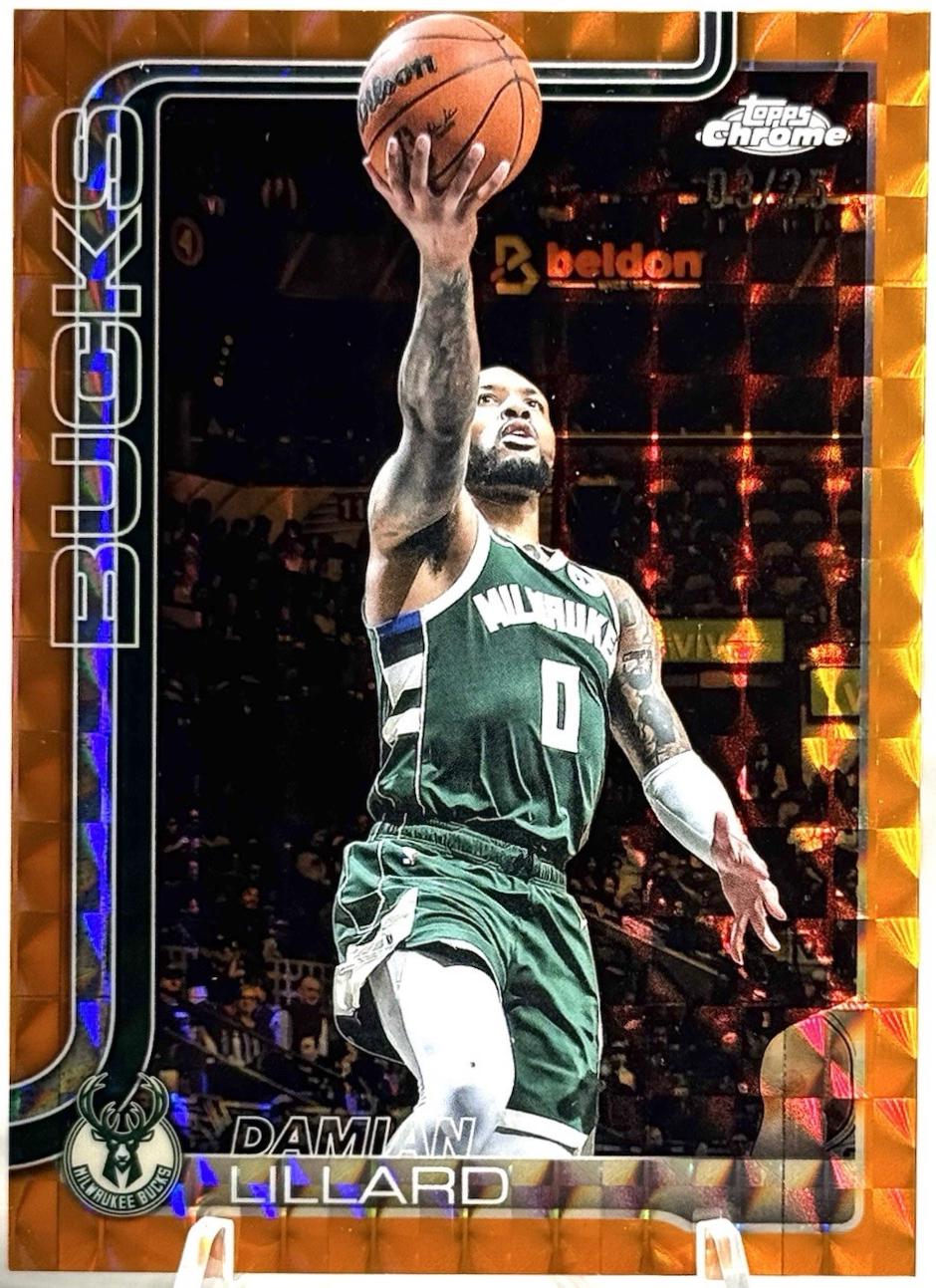Damian Lillard [Orange Geometric Refractor] #153