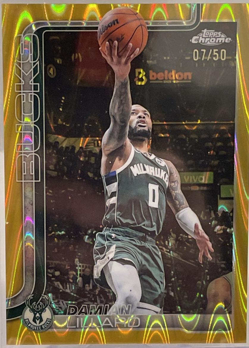 Damian Lillard [RayWave Gold Refractor] #153