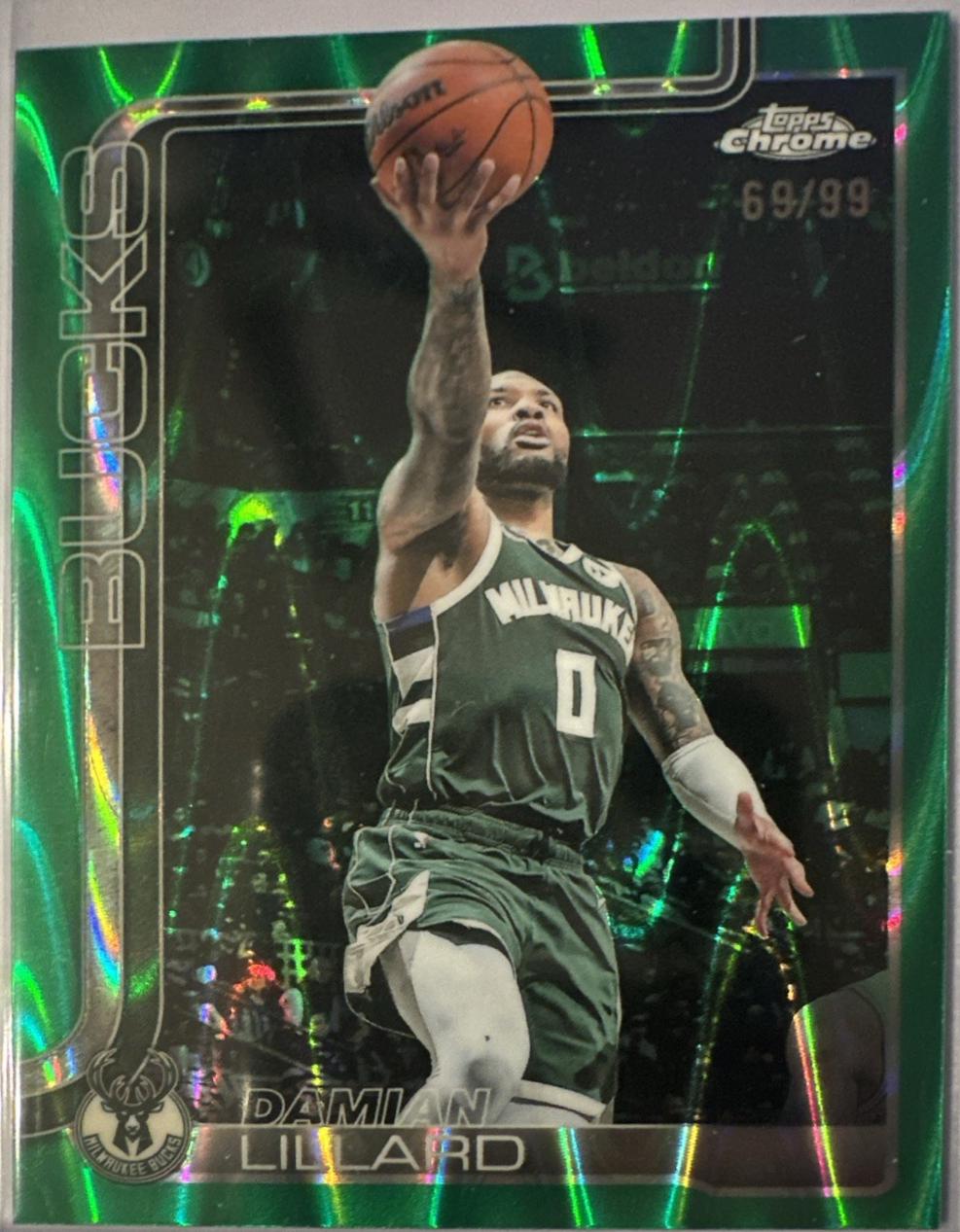 Damian Lillard [RayWave Green Refractor] #153