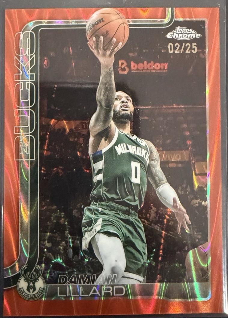 Damian Lillard [RayWave Orange Refractor] #153
