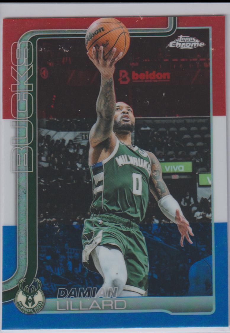 Damian Lillard [Red White Blue Refractor] #153