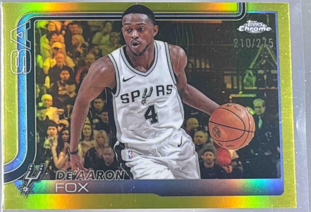 De'Aaron Fox [Yellow Refractor] #233