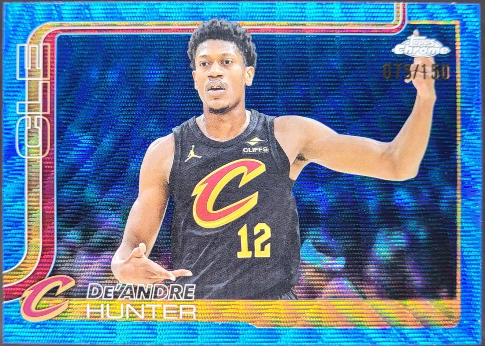 De'Andre Hunter [Blue Wave Refractor] #73