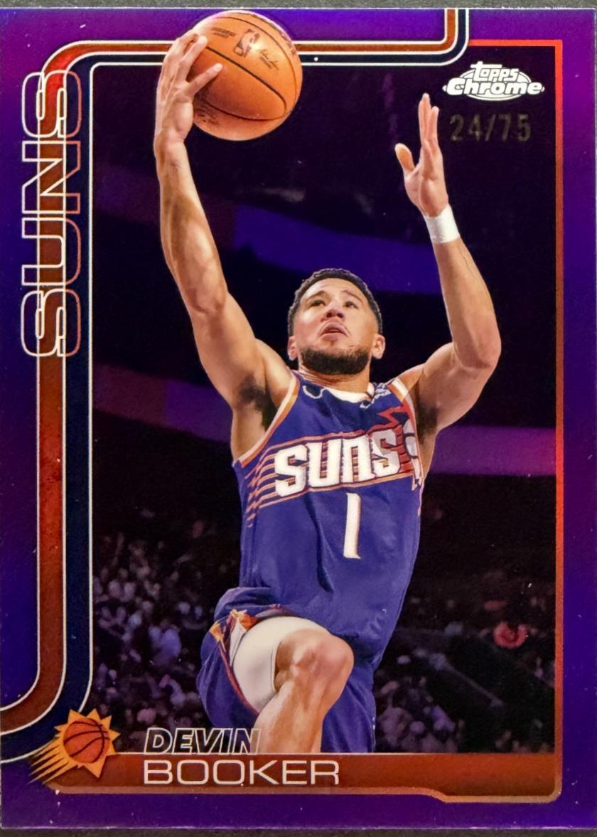 Devin Booker [Purple Basketball Refractor] #195