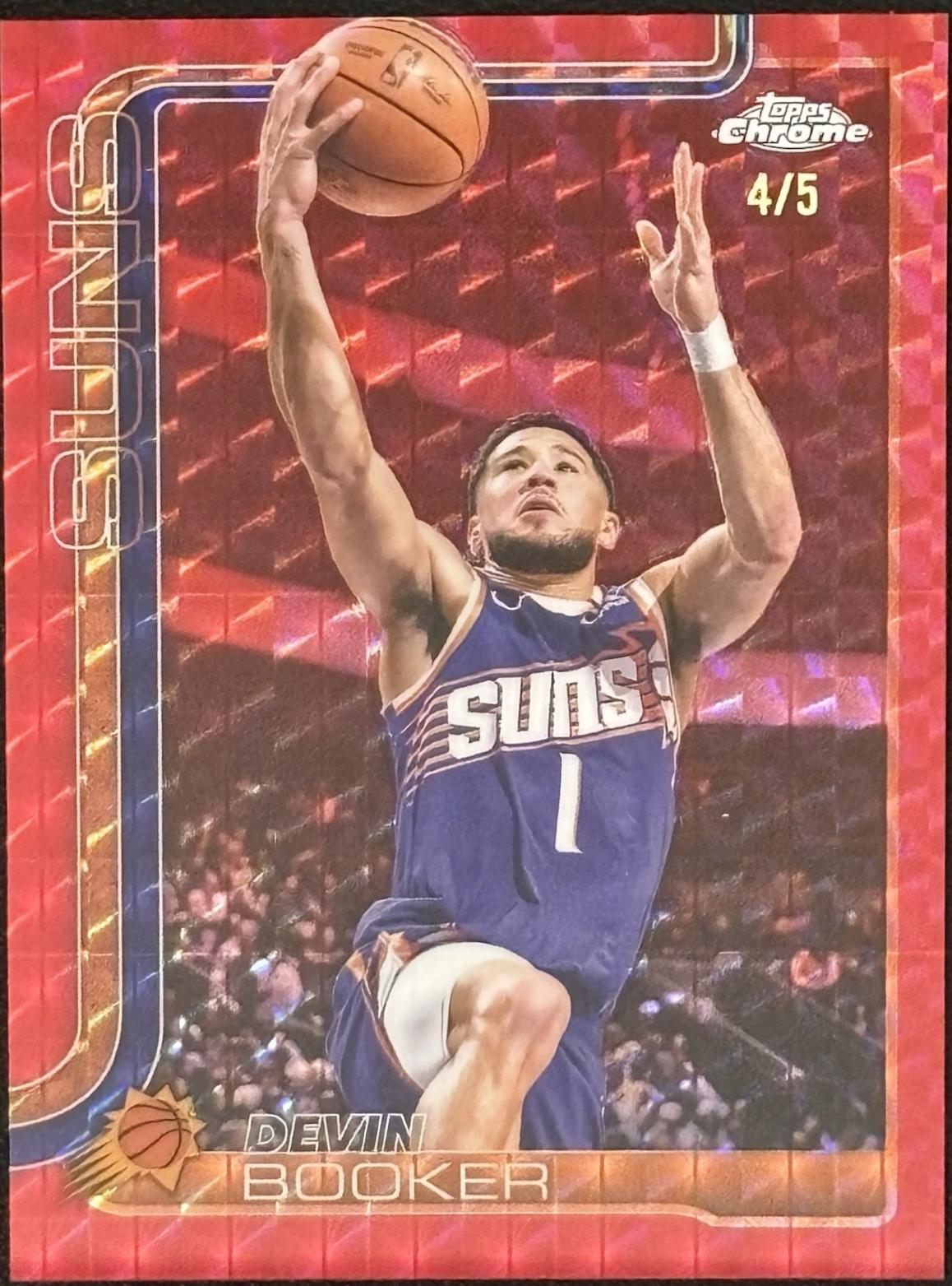 Devin Booker [Red Geometric Refractor] #195