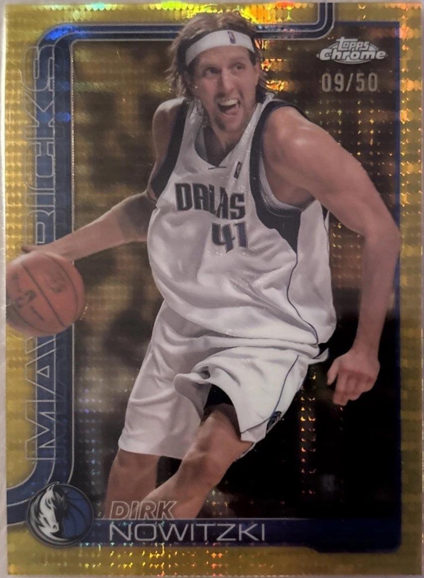 Dirk Nowitzki [Gold Basketball Refractor] #246