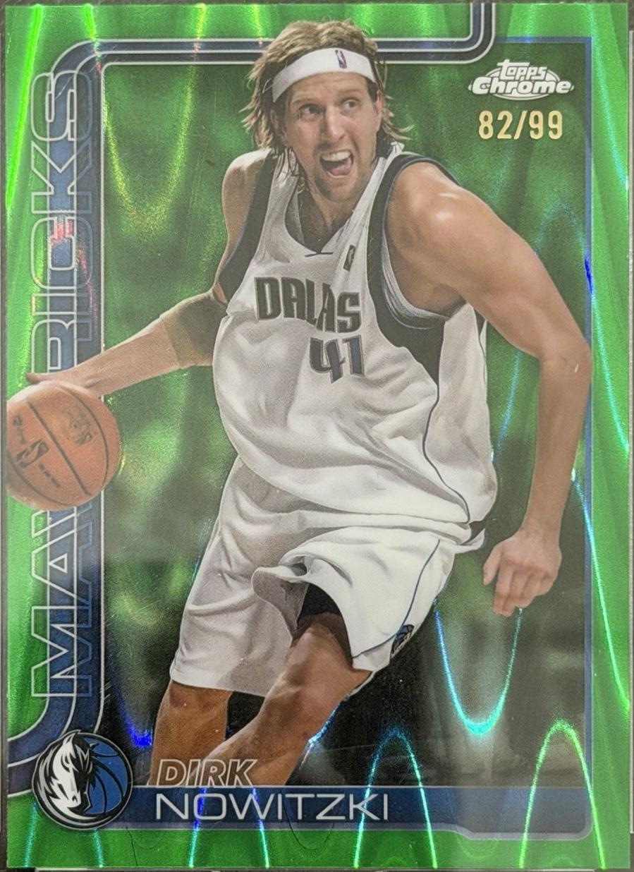 Dirk Nowitzki [Green Basketball Refractor] #246