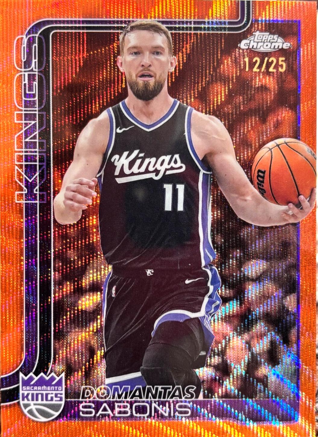 Domantas Sabonis [Orange Wave Refractor] #229