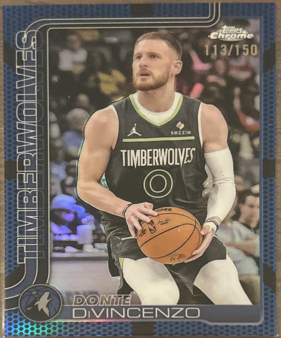 Donte DiVincenzo [Blue Basketball Refractor] #145