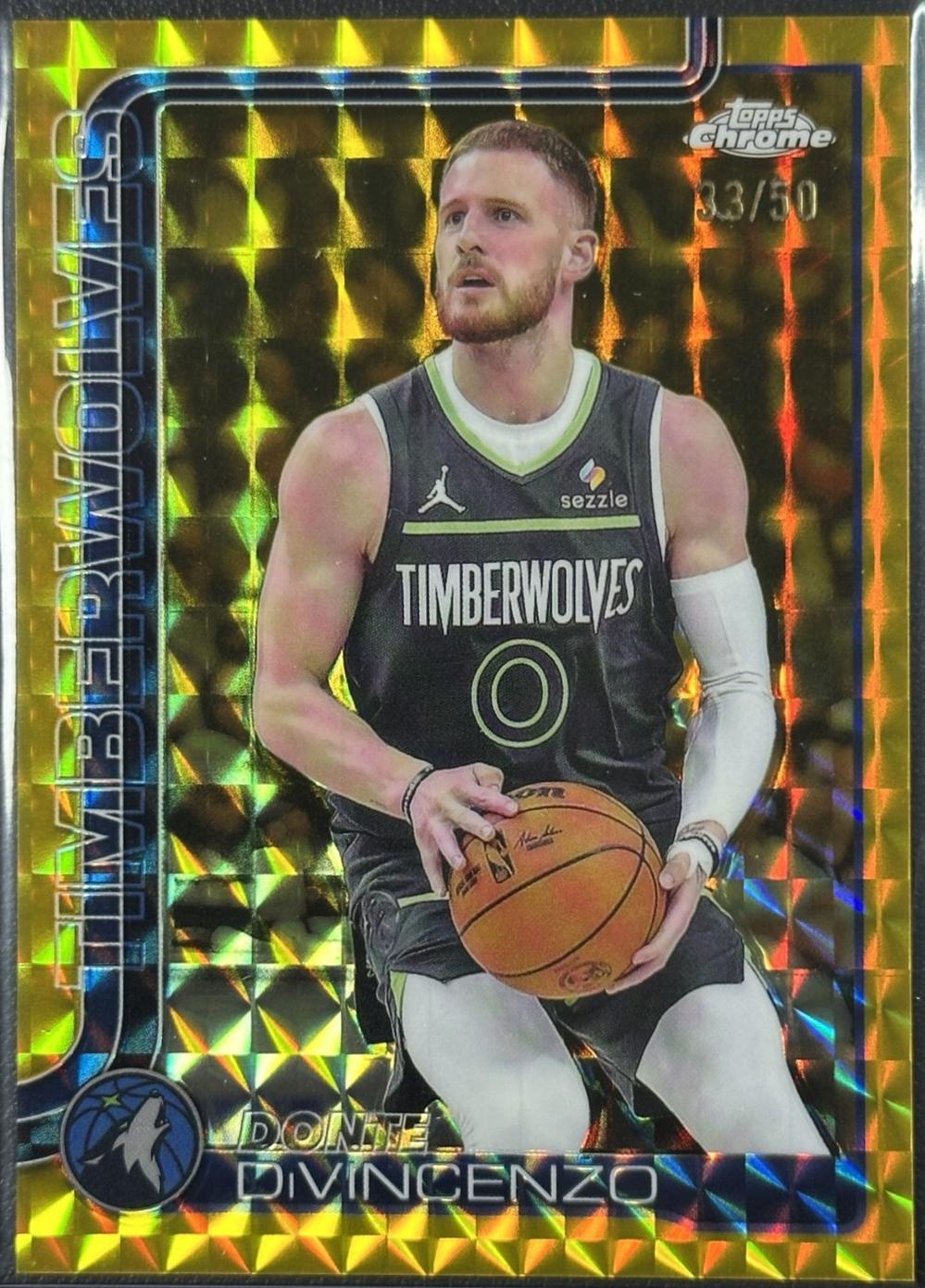 Donte DiVincenzo [Gold Geometric Refractor] #145