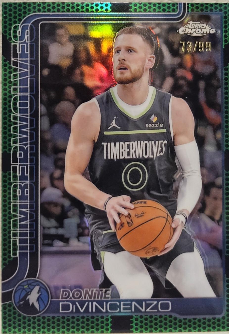 Donte DiVincenzo [Green Basketball Refractor] #145