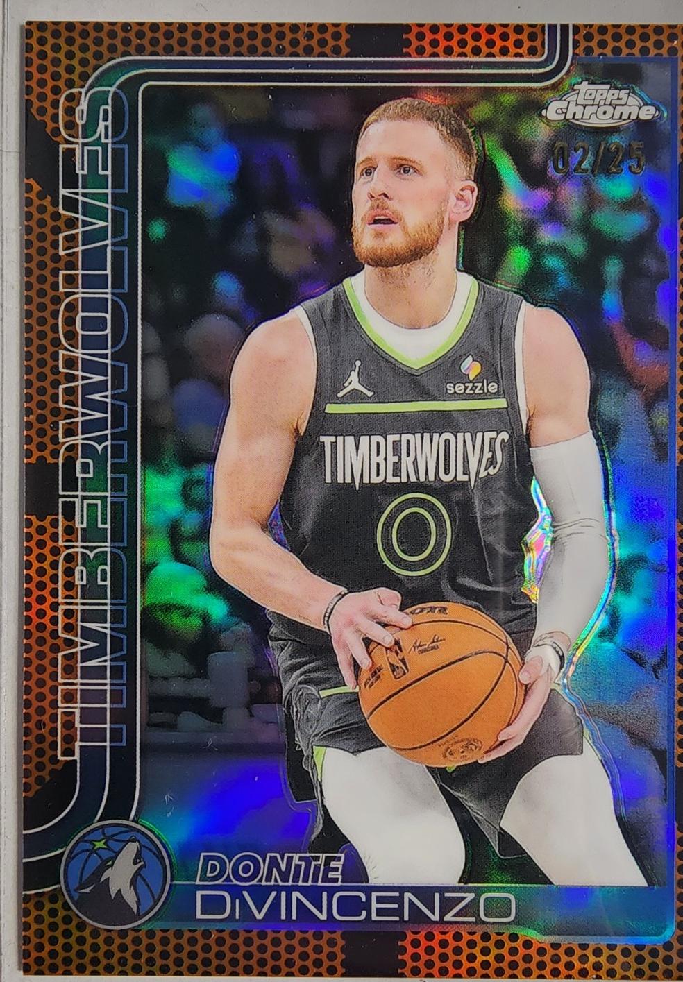 Donte DiVincenzo [Orange Basketball Refractor] #145