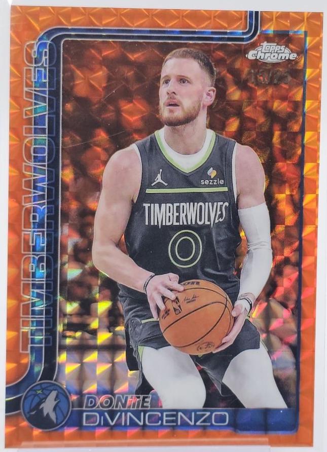 Donte DiVincenzo [Orange Geometric Refractor] #145