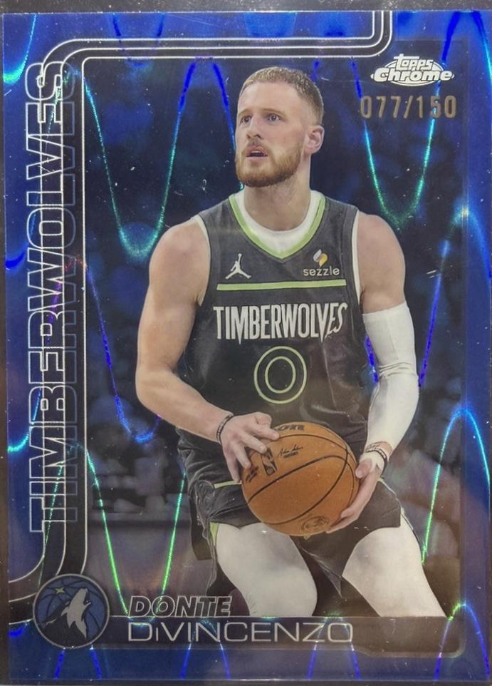 Donte DiVincenzo [RayWave Blue Refractor] #145