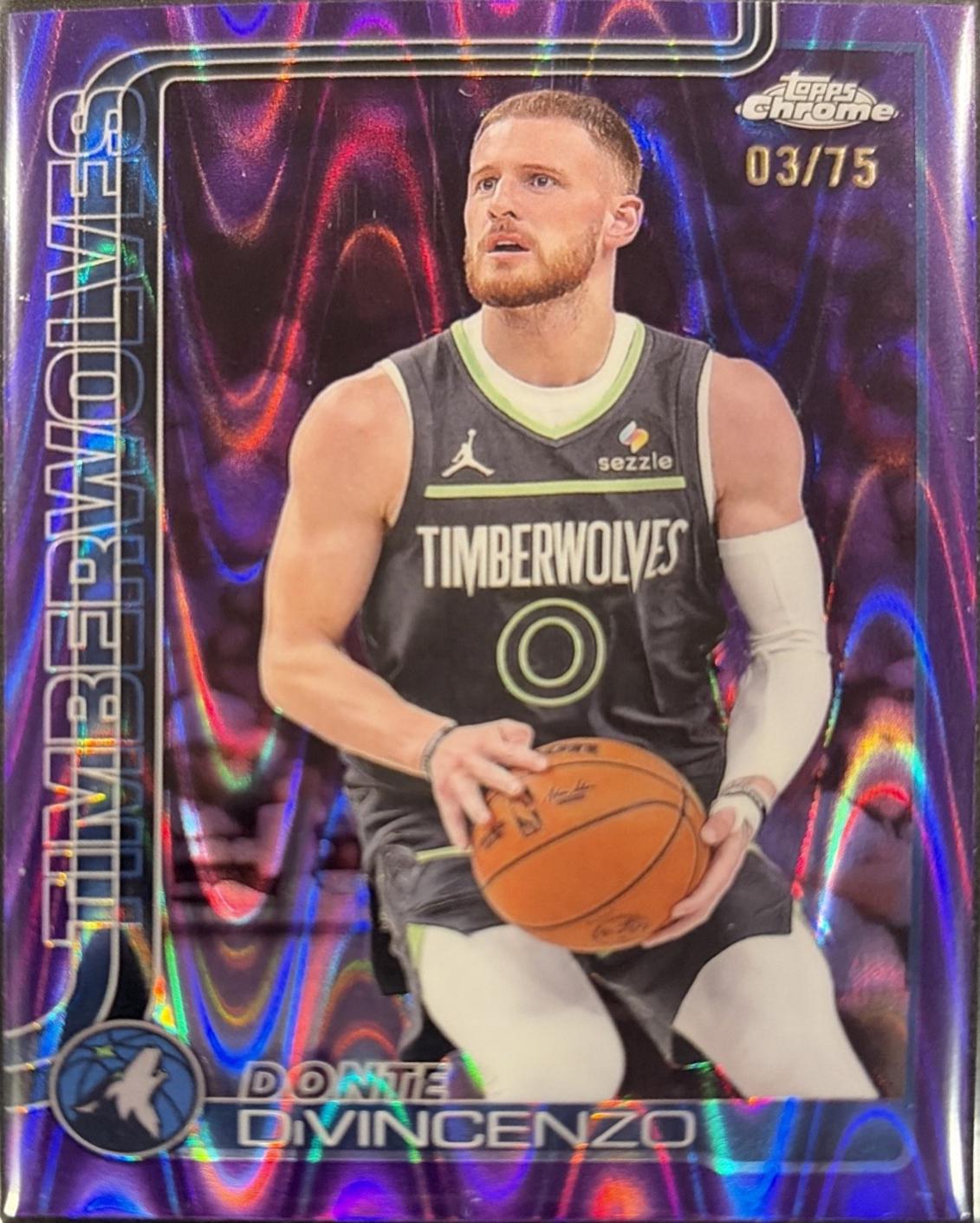 Donte DiVincenzo [RayWave Purple Refractor] #145