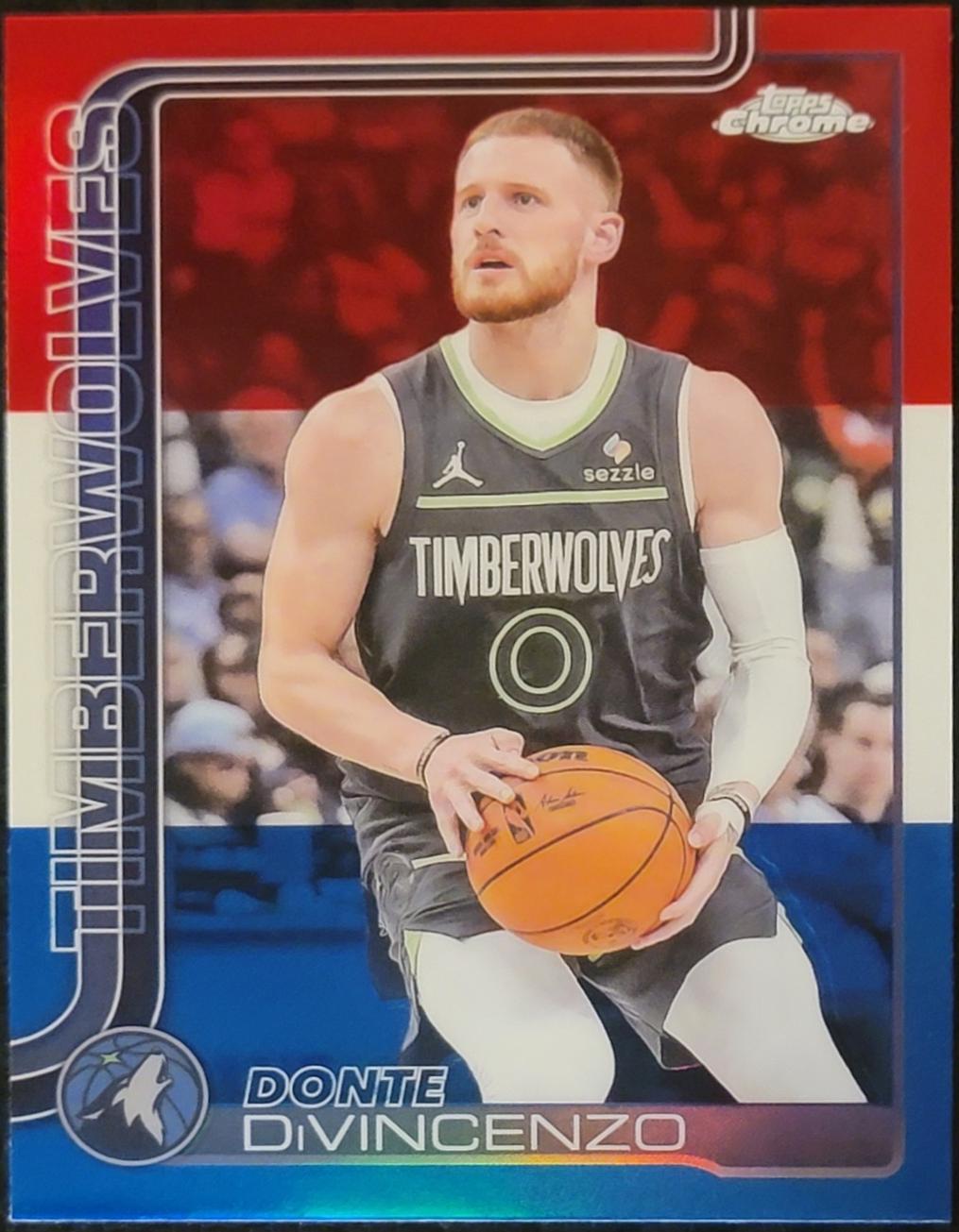 Donte DiVincenzo [Red White Blue Refractor] #145