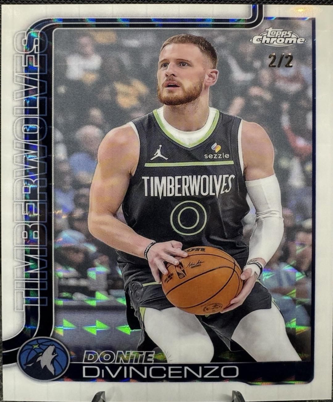 Donte DiVincenzo [White Geometric Refractor] #145