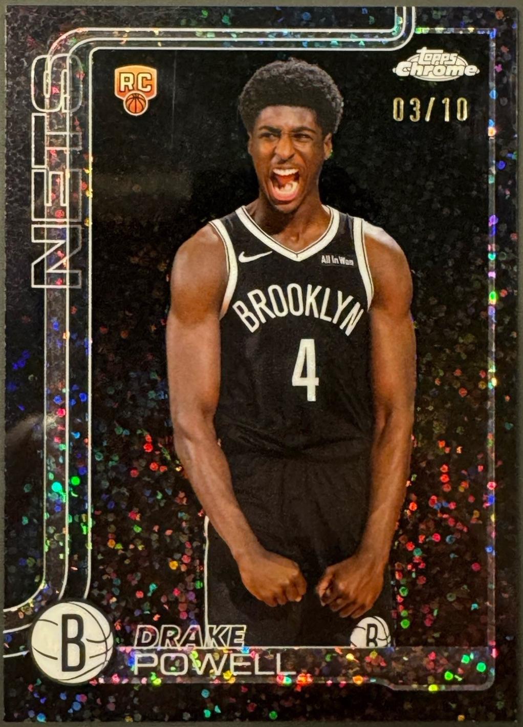 Drake Powell [Black Basketball Refractor] #272