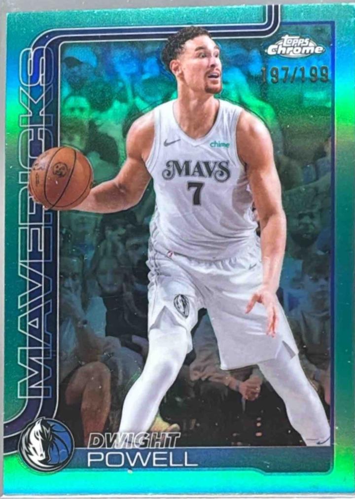Dwight Powell [Aqua Basketball Refractor] #223