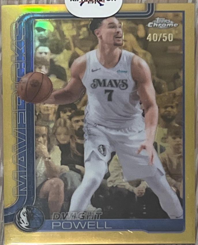 Dwight Powell [Gold Basketball Refractor] #223