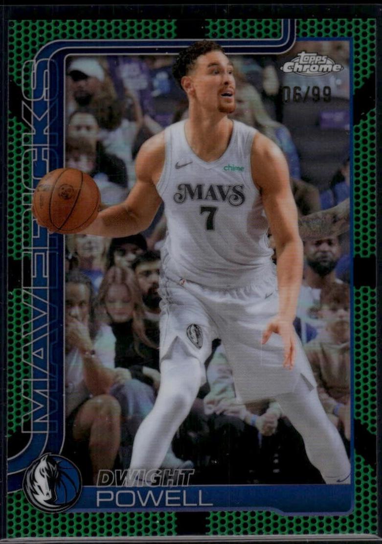 Dwight Powell [Green Basketball Refractor] #223