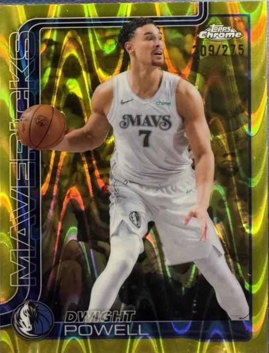 Dwight Powell [Yellow Basketball Refractor] #223