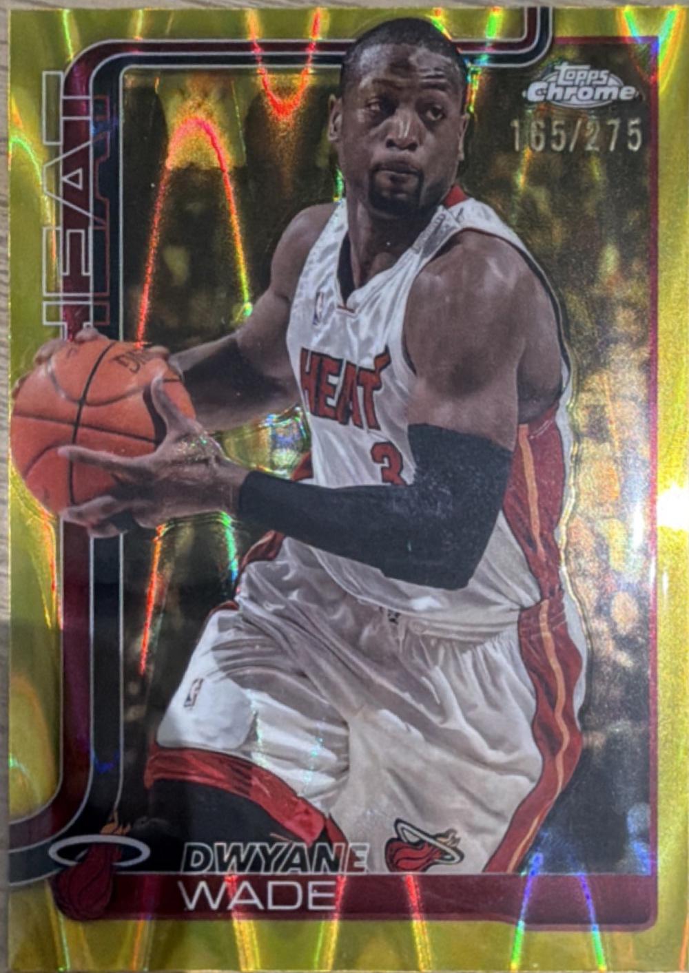 Dwyane Wade [Gold Basketball Refractor] #241
