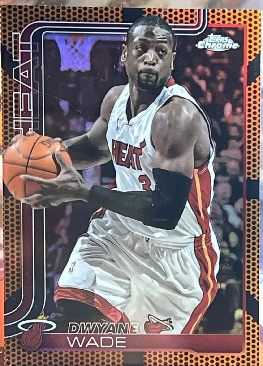 Dwyane Wade [Orange Basketball Refractor] #241
