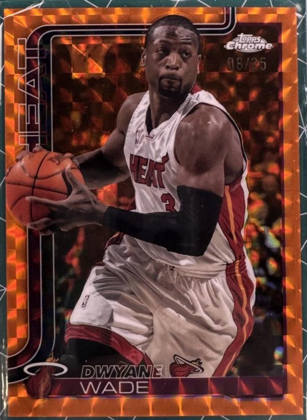 Dwyane Wade [Orange Geometric Refractor] #241