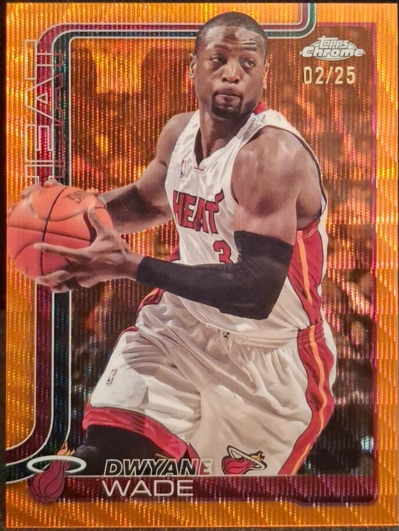 Dwyane Wade [Orange Wave Refractor] #241