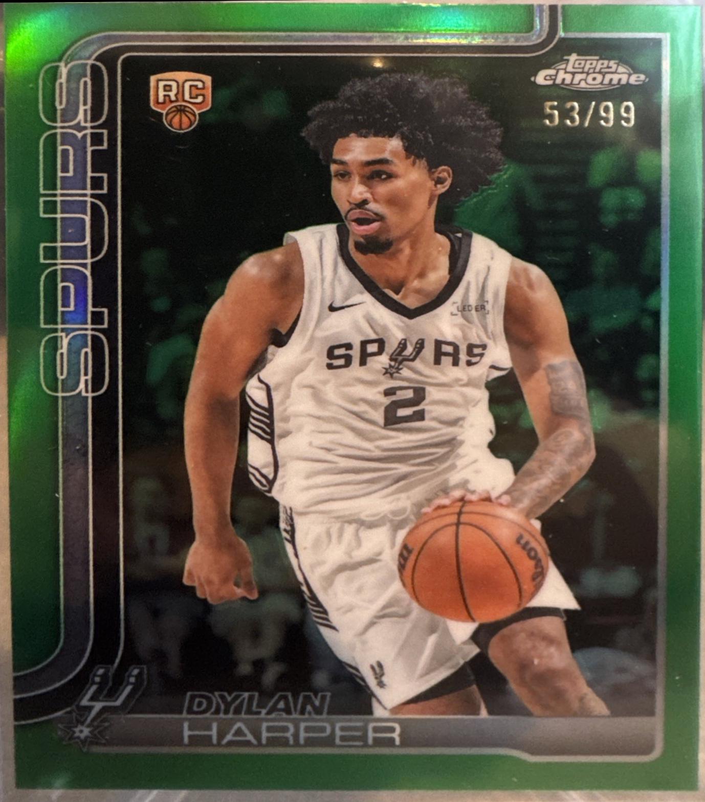 Dylan Harper [Green Basketball Refractor] #252