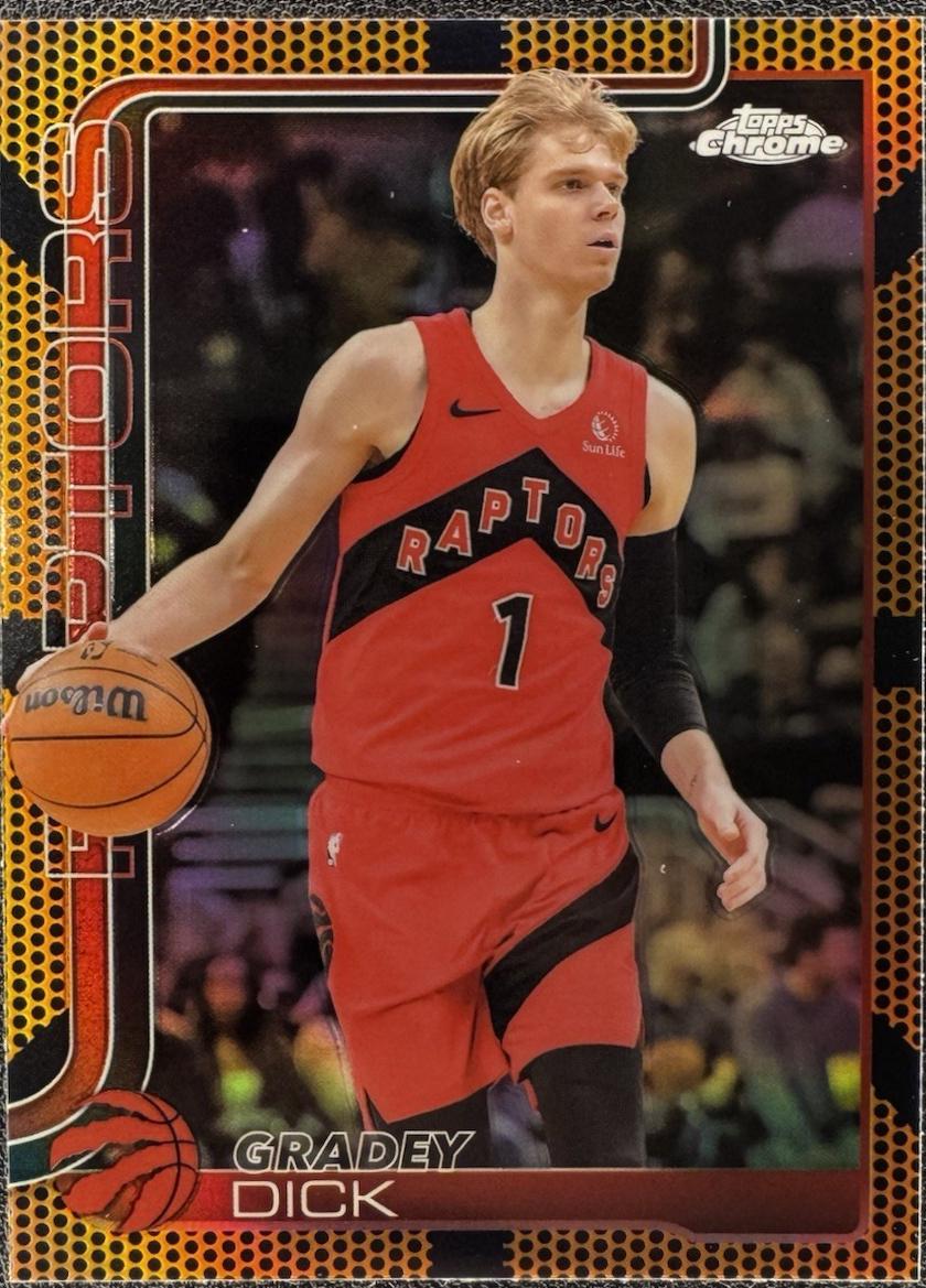 Gradey Dick [Orange Basketball Refractor] #214