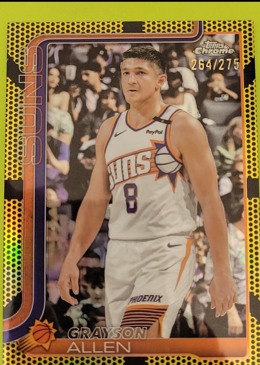 Grayson Allen [Yellow Basketball Refractor] #107