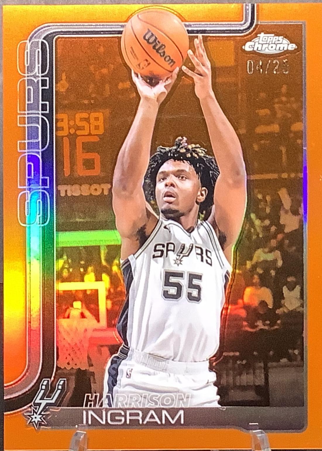 Harrison Ingram [Orange Basketball Refractor] #222